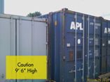 45' high cube container